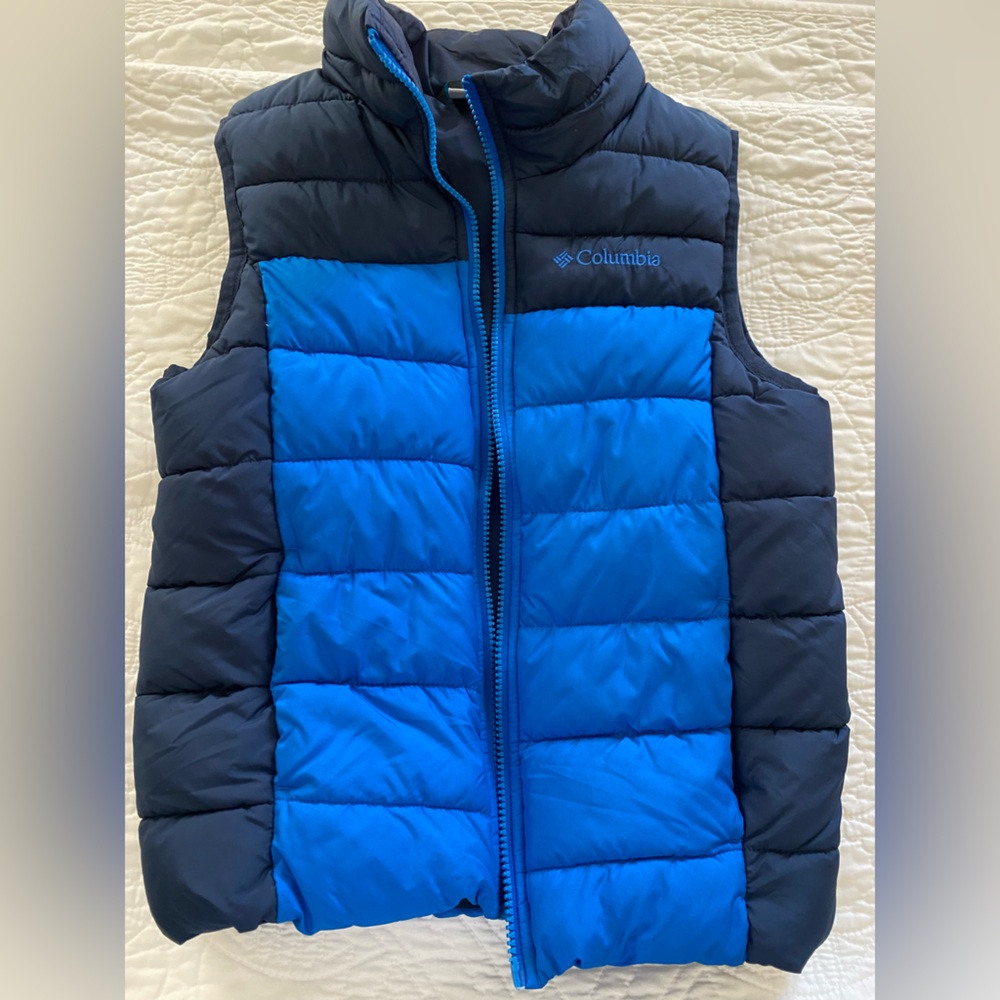 Columbia Two Tone Boys Blue Puffer Vest